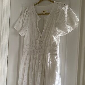 Anthropologie Puff Sleeve Maxi Dress